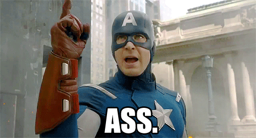 Square funny avengers gif america ass